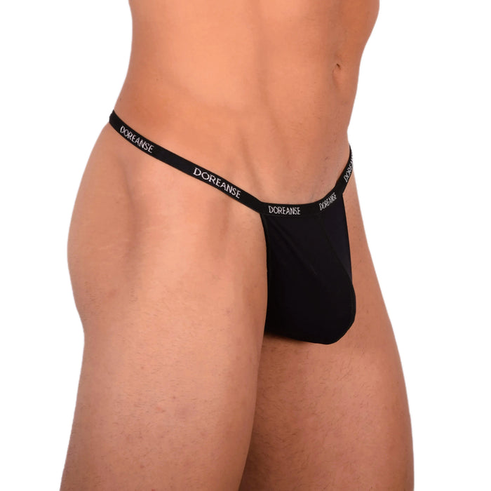 Large DOREANSE Strings Polyamide Black Thong 1390 11