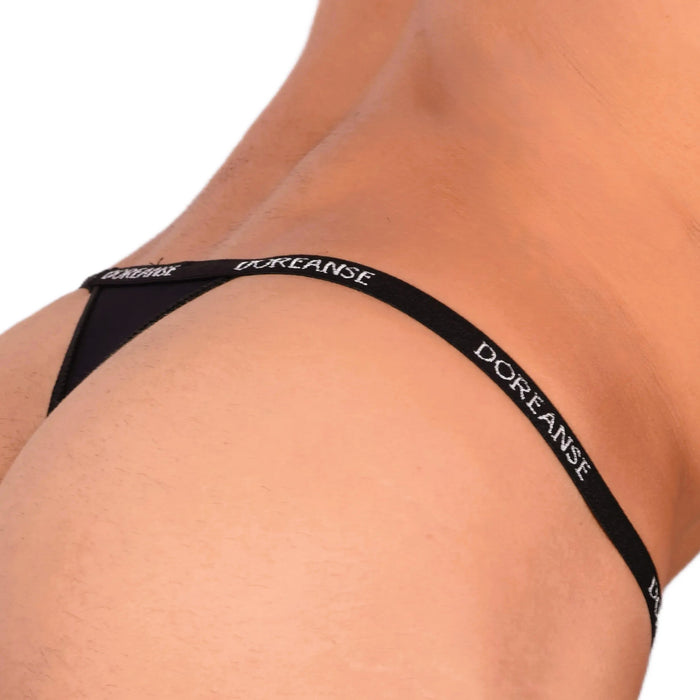 Large DOREANSE Strings Polyamide Black Thong 1390 11