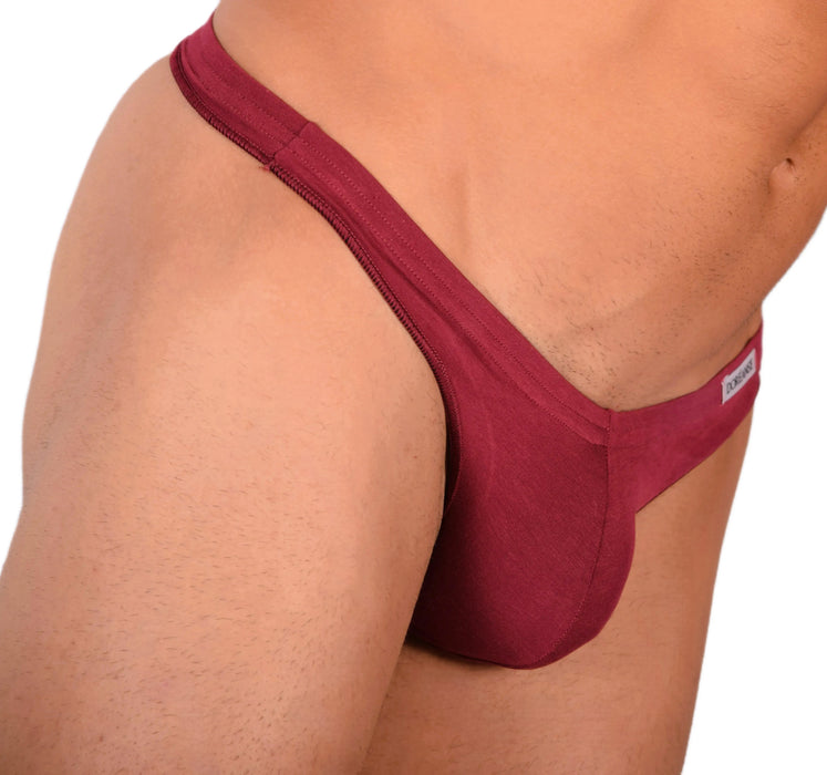 DOREANSE Mens String Underwear Euro Mens Thong Claret-Red 1392 9