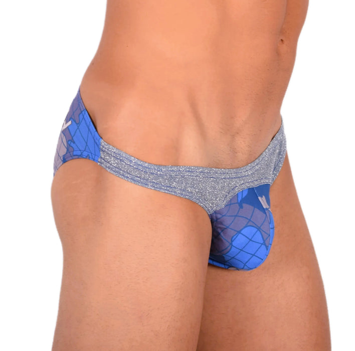 Modus Vivendi Brief Trapped Camo Low-Cut Briefs Blue 11013 7