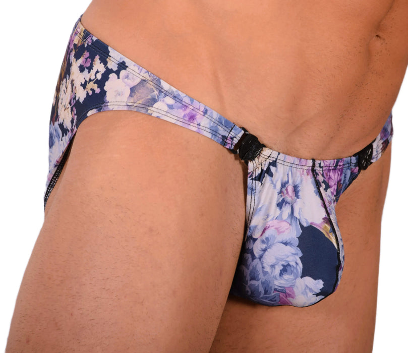 M Gregg Homme Sexy Detachable Floral Explosion Brief 33947 MX18