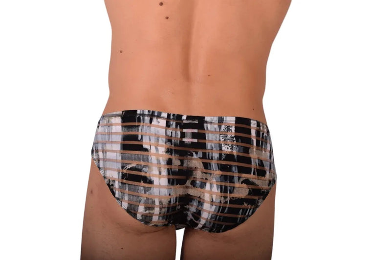 Gregg Homme 3G Sheer Mini Briefs Stripper Speedo Cut Silver 6003 4