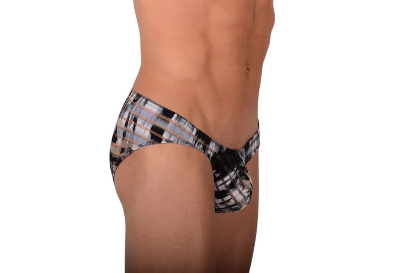 Gregg Homme 3G Sheer Mini Briefs Stripper Speedo Cut Silver 6003 4