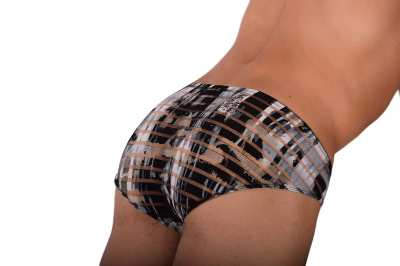 Gregg Homme 3G Sheer Mini Briefs Stripper Speedo Cut Silver 6003 4