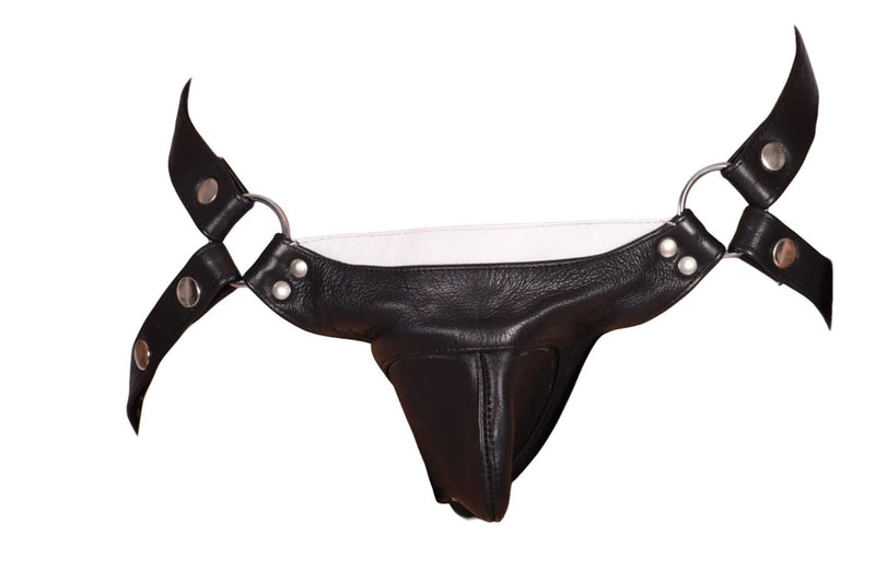SMU Spartacus Pouch Black and White Jockstrap 32'' To 35'' 19738B CH18B