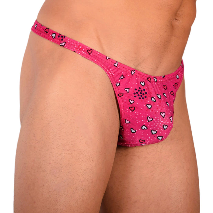 S SMU Sensual Red Hearts Thong 33688 MX15