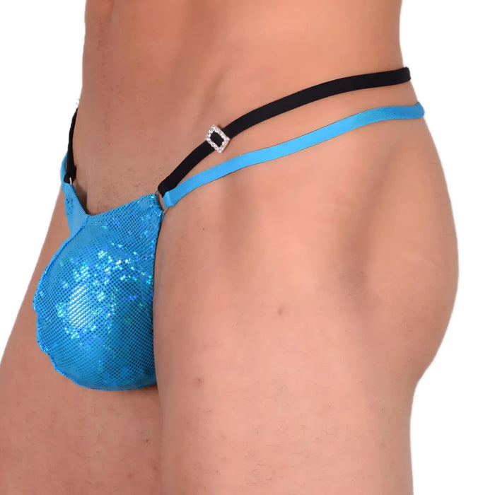 M SMU Sexy Party Ocean Blue Thong 33538 MX13