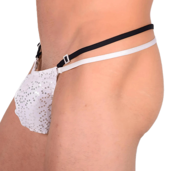 M/L SMU Sexy Pure White Party Thong 33546 MX13