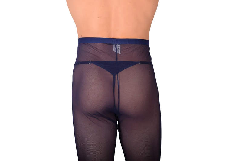 PIKANTE Legging Manhood Long Johns See through Inner Thongs Navy 0336 3