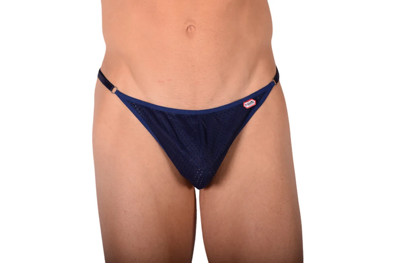 PIKANTE Legging Manhood Long Johns See through Inner Thongs Navy 0336 3