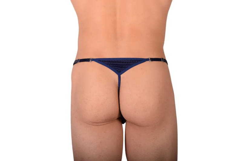 PIKANTE Legging Manhood Long Johns See through Inner Thongs Navy 0336 3