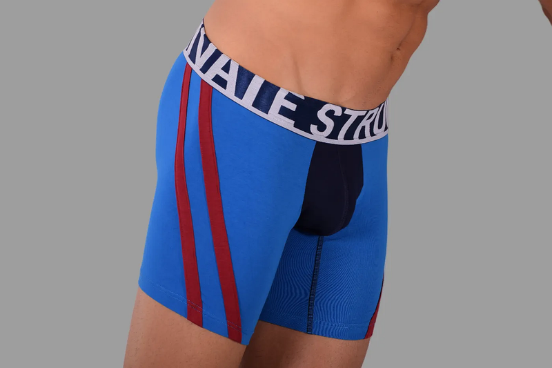 Private Structure Boxer Cotton Befit Athlete Long Boxer Trunk Blue 3347 27