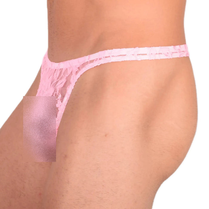 XS SMU Sensual C-Thru Thong Floral Pink 33572 MX13