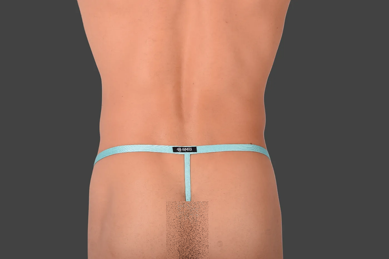 SMU Thong Teeser Fine Lace C-through G-String Aqua 20014 19