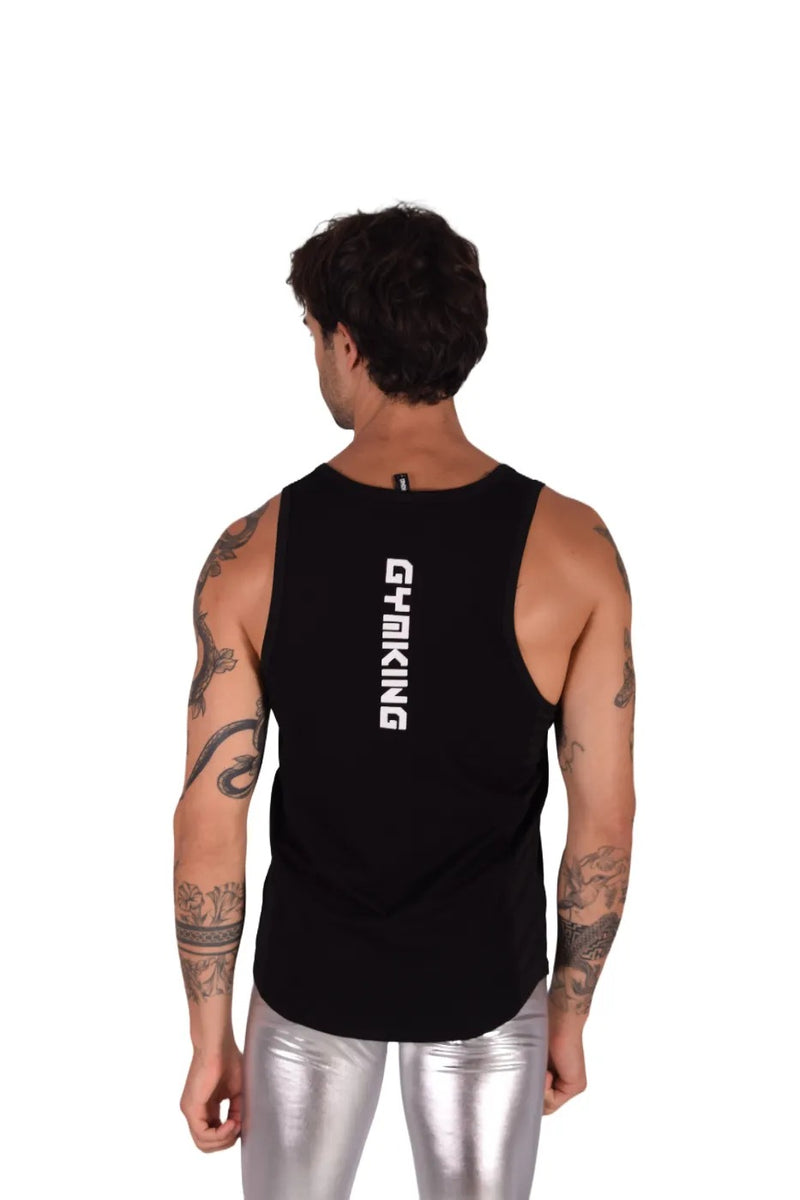 LARGE SMU Gym King Tank top Black and White 33739 MX16