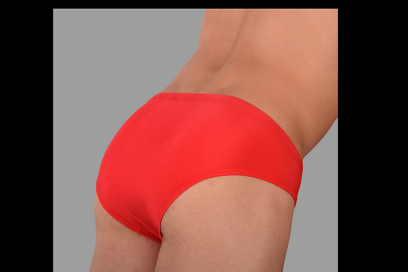 SMU Rave Peekaboo Removable Leather Pouch Brief Red H6