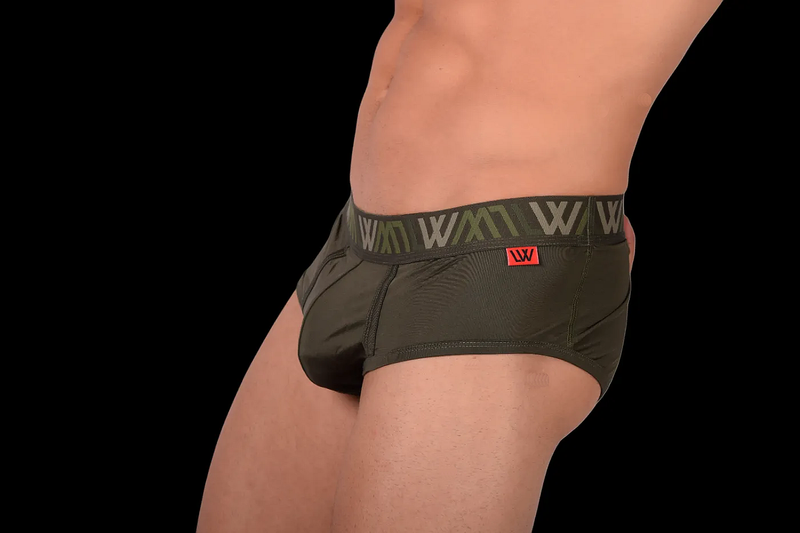 2XL LVW AMSTERDAM Luxury Briefs Lycra ECO Brief Army Green 17