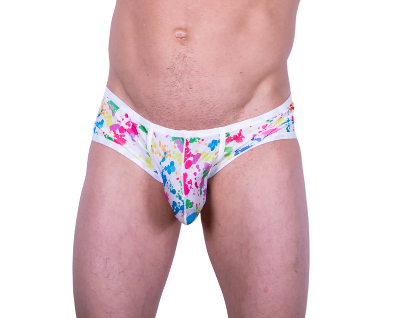 JJ MALIBU Briefs Paint SPLASH Slips Sensual Brief 3