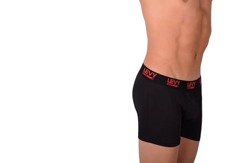 LVW LEVY Boxer Trunk Stretchy Microfiber Black 19