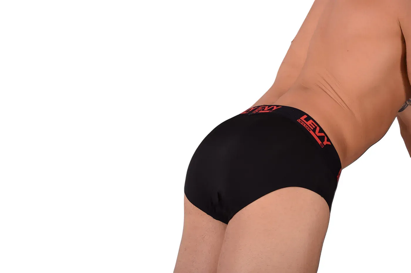 LVW AMSTERDAM LEVY Brief Soft Stretchy Microfiber Red/Black 19