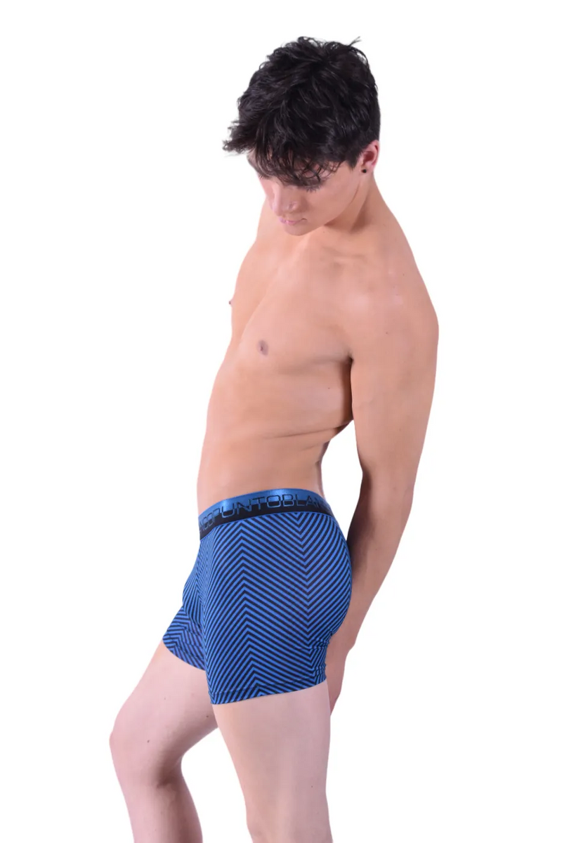 Punto Blanco Boxer Stripped Underwear Boxers Silky Comfort Blue 3382 3