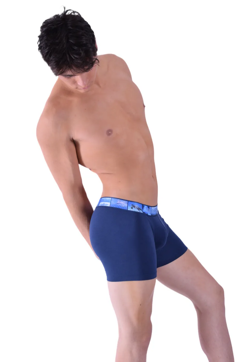 Punto Blanco Boxer Water Seas Long Boxers Organic Cotton Navy 3388 11