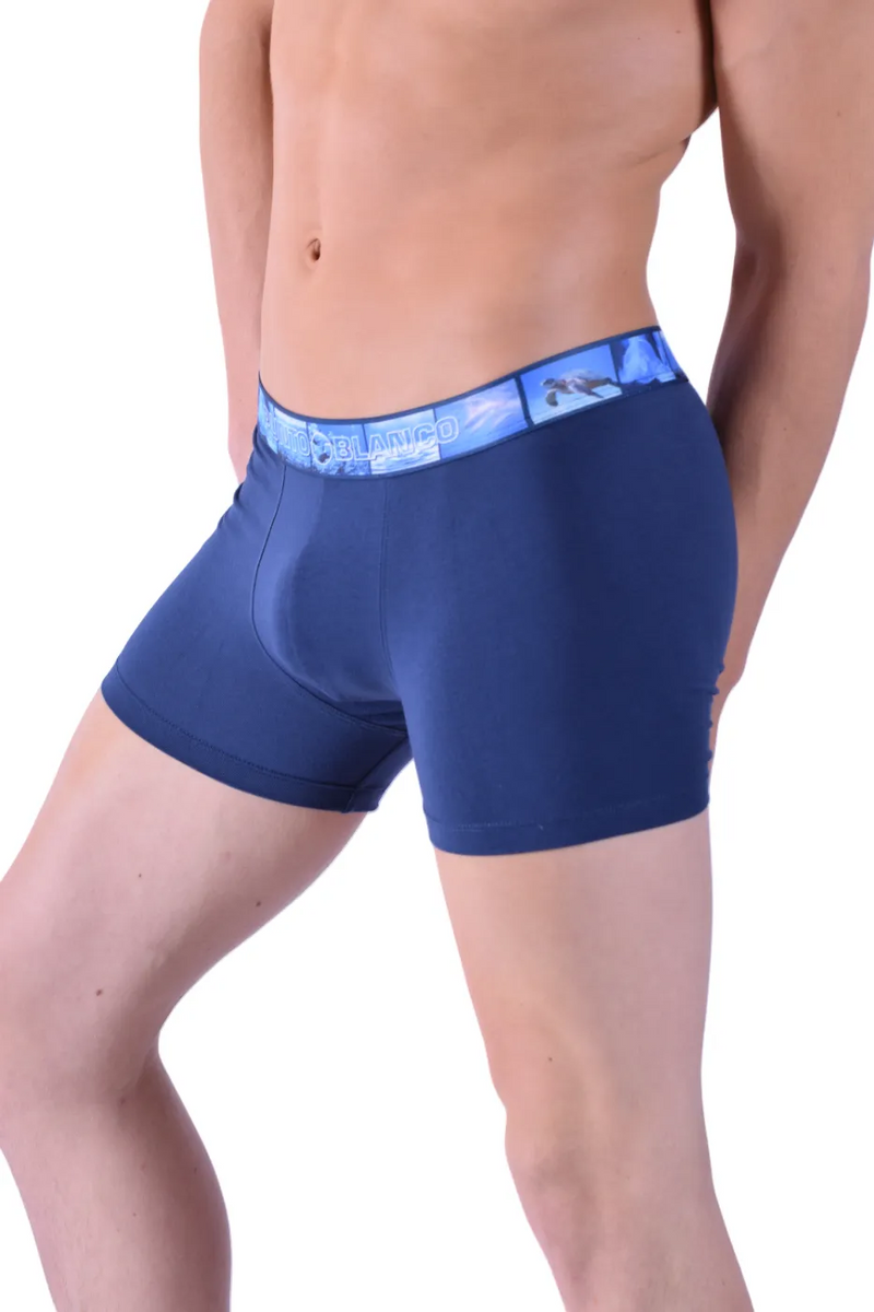 Punto Blanco Boxer Water Seas Long Boxers Organic Cotton Navy 3388 11