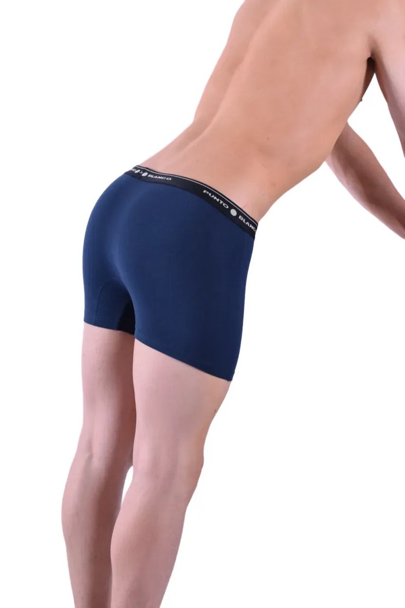 Punto Blanco Boxer Anatomic Comfy Cotton Open Fly Navy 3393 24