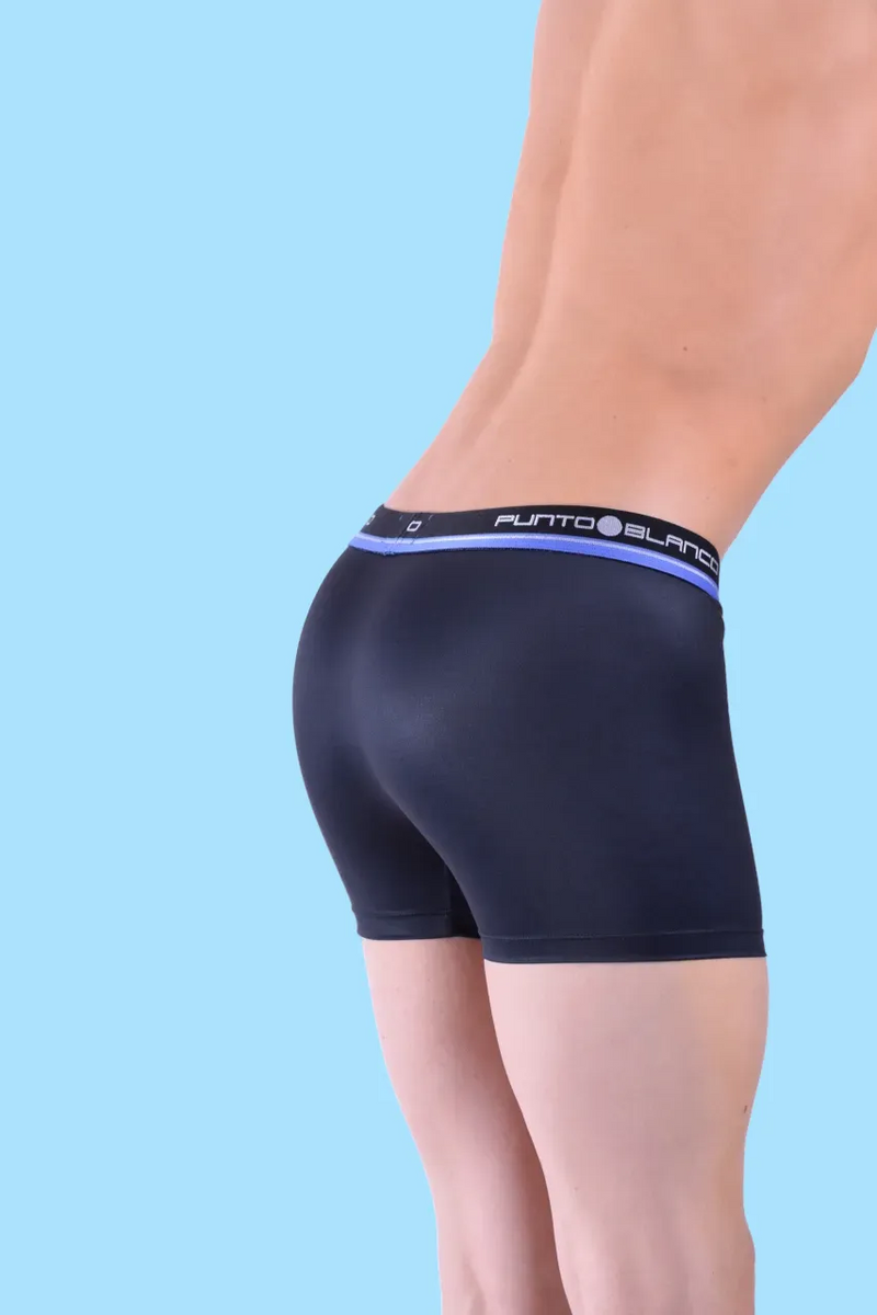 SMALL Punto Blanco Long Boxer Trunk Black 3438 2