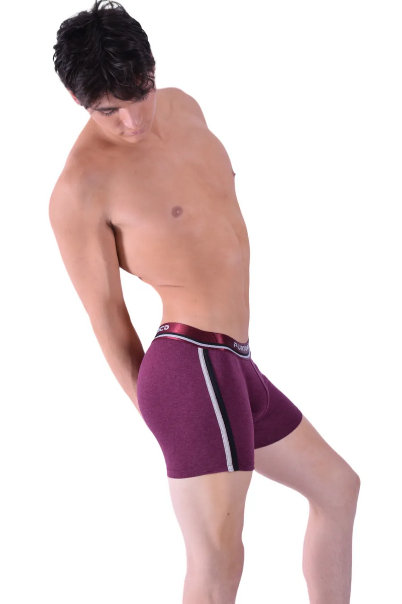 XL Punto Blanco Boxer Sport Discovery Boxers Sporty Cotton Undies Burgundy 3483 17