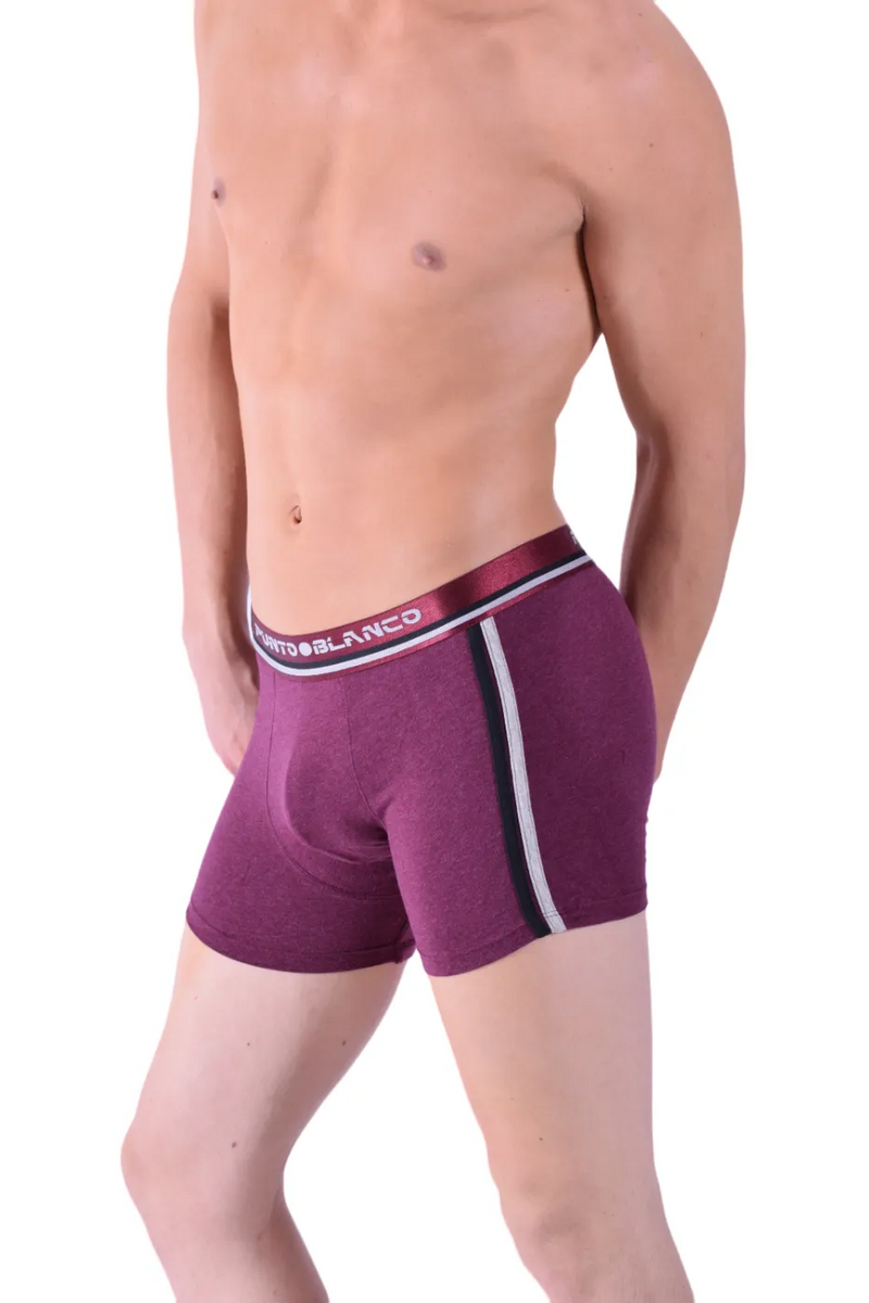 XL Punto Blanco Boxer Sport Discovery Boxers Sporty Cotton Undies Burgundy 3483 17