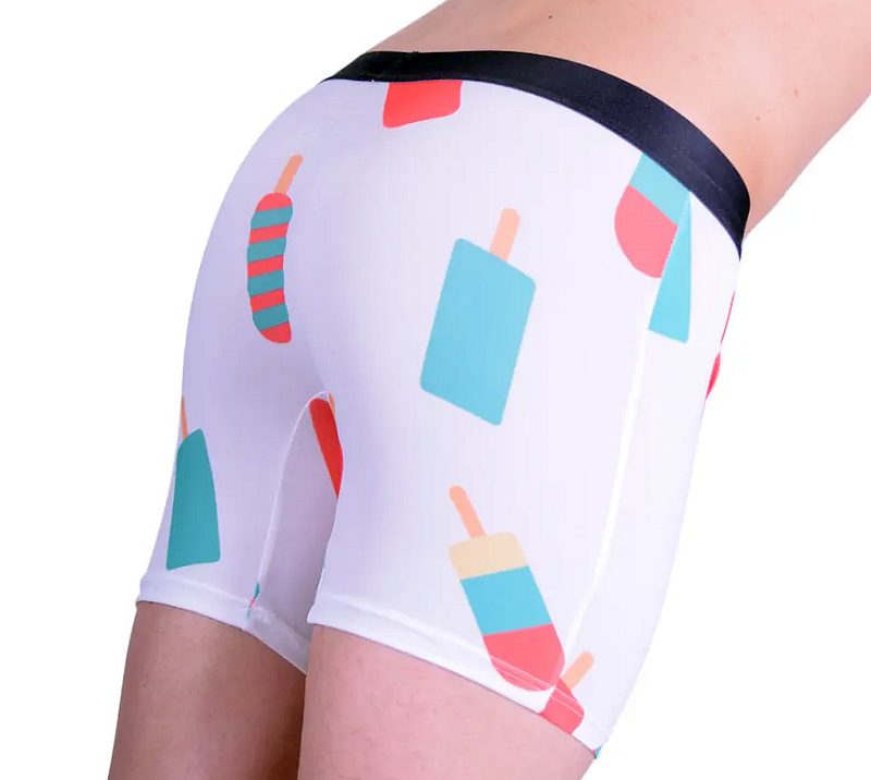 SMALL JJ Malibu Trunk Boxer Brief POPSICLE Boxers Funny Pops Curious Beaver