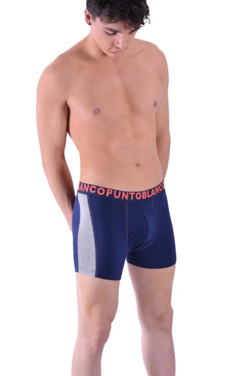 Punto Blanco Boxer Long Casual Cotton Men Underwear Navy 3363 1