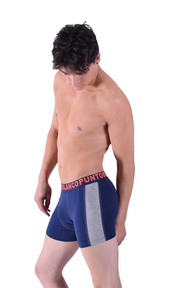 Punto Blanco Boxer Long Casual Cotton Men Underwear Navy 3363 1