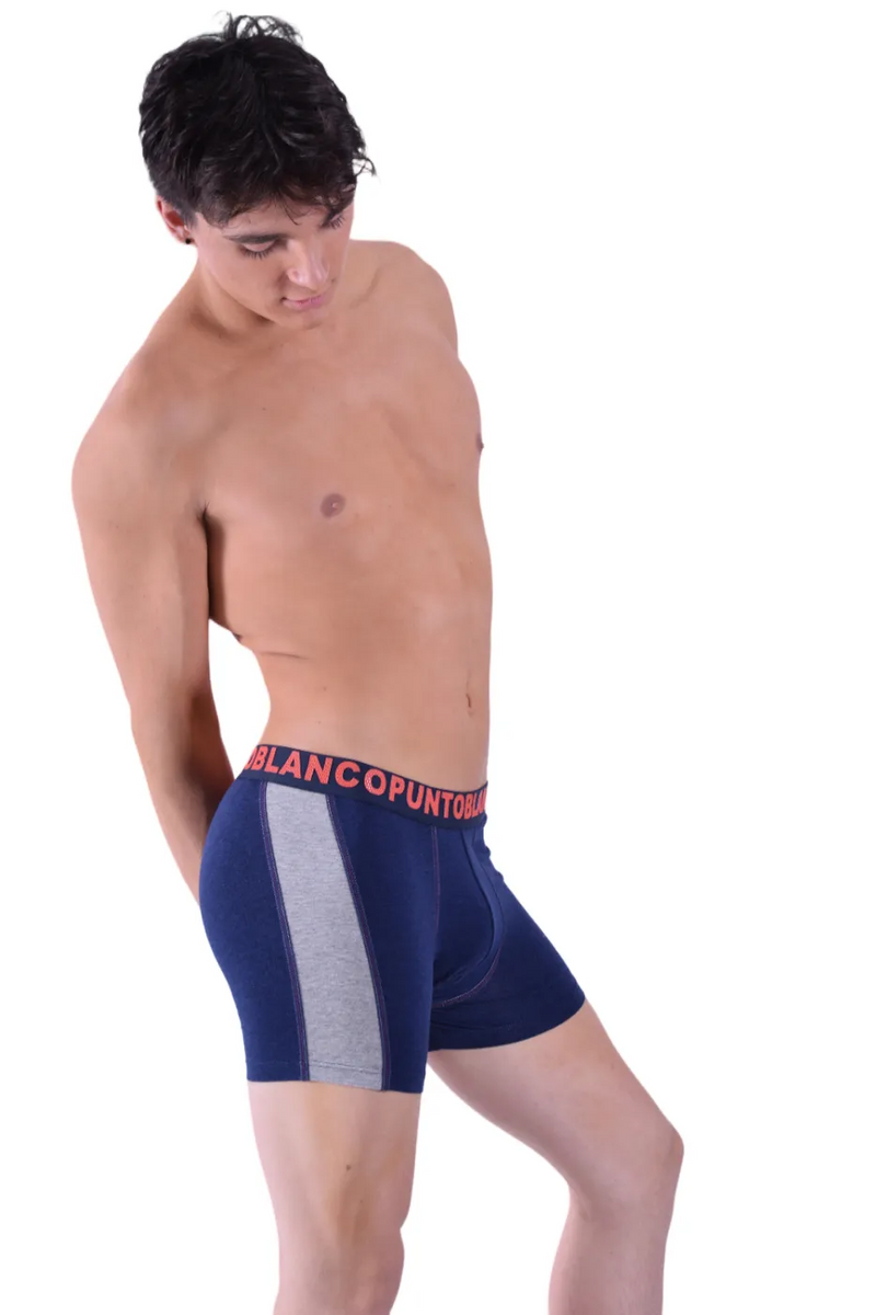 Punto Blanco Boxer Long Casual Cotton Men Underwear Navy 3363 1