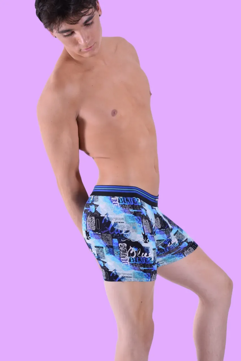 Punto Blanco Boxer Orleans Cities Long Super Soft Boxers Blue 3466 10