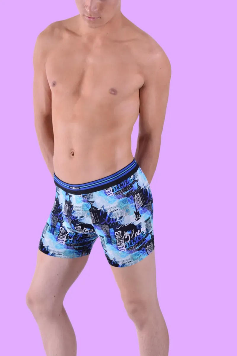 Punto Blanco Boxer Orleans Cities Long Super Soft Boxers Blue 3466 10