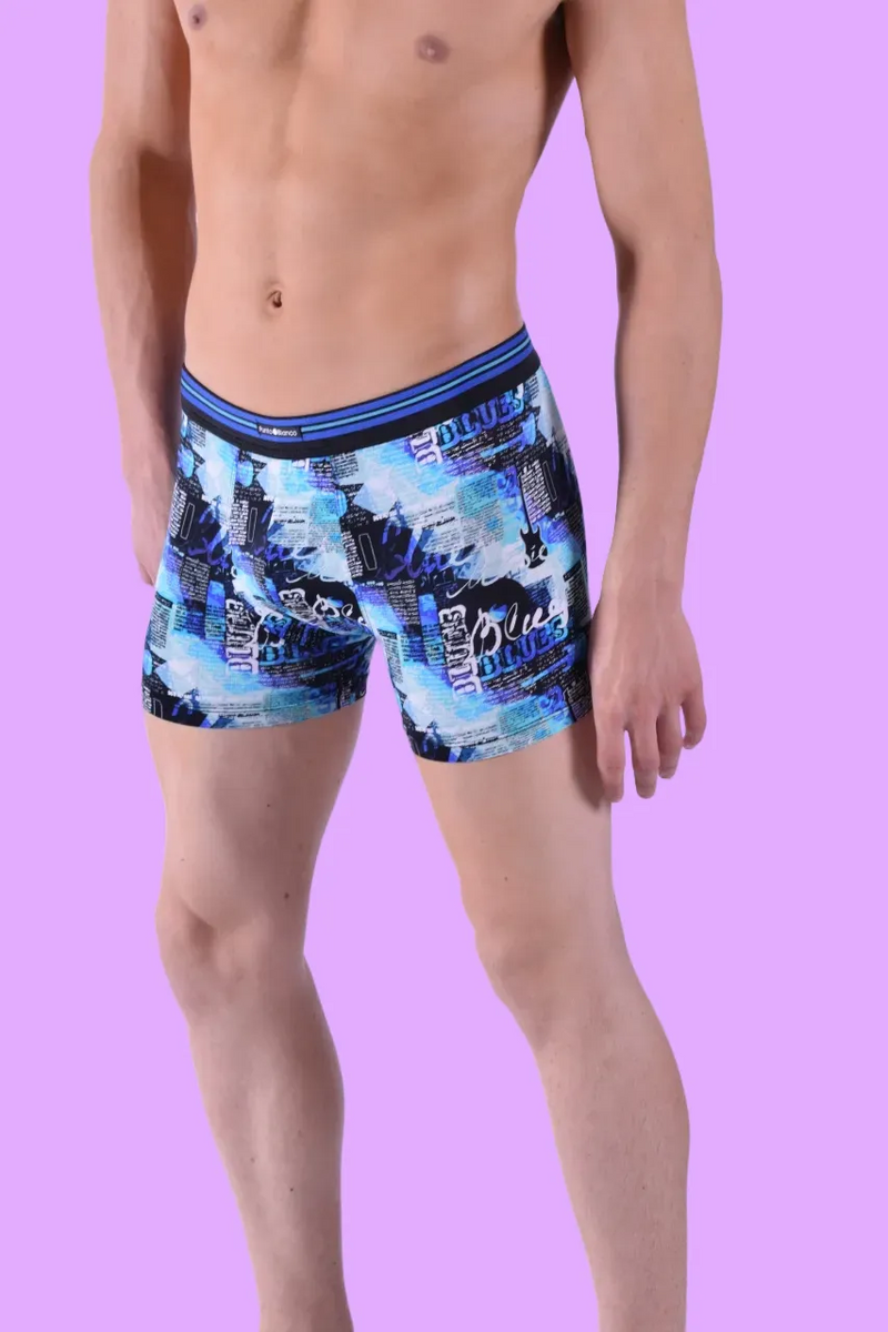 Punto Blanco Boxer Orleans Cities Long Super Soft Boxers Blue 3466 10