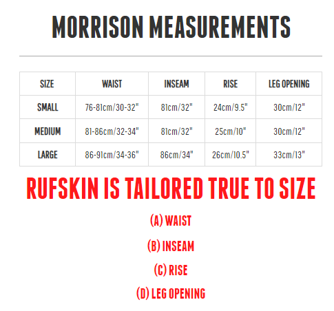 Large RUFSKIN Signature Lounge Pants Morrison Stretch Black Denim Matte