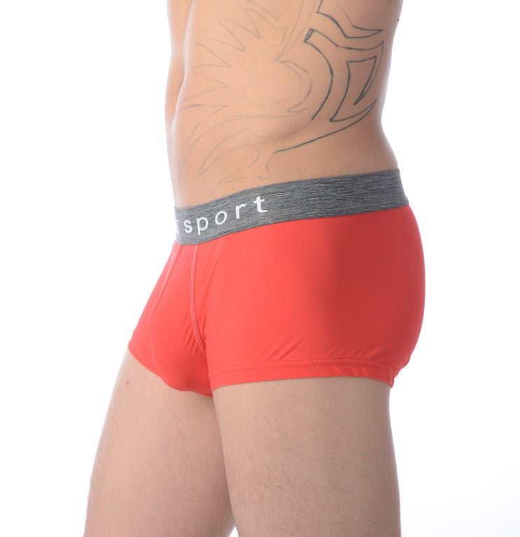HOM Sports Boxer Snow Hipster Pour Homme RED 1