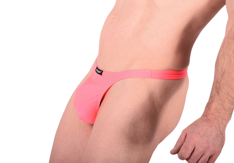 XL JOE SNYDER Polyamide Spandex Thong Pink JOE2