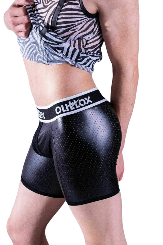 Outtox By Maskulo Boxer Shorts Zippered Rear Cycling Short SH141-90 OT7
