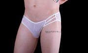 L/XL MOB EroticWear Super Sexy Mens Underwear Side Way Mesh white MBL33 34