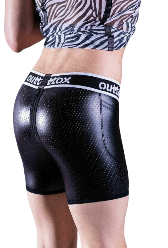Outtox By Maskulo Boxer Shorts Zippered Rear Cycling Short SH141-90 OT7