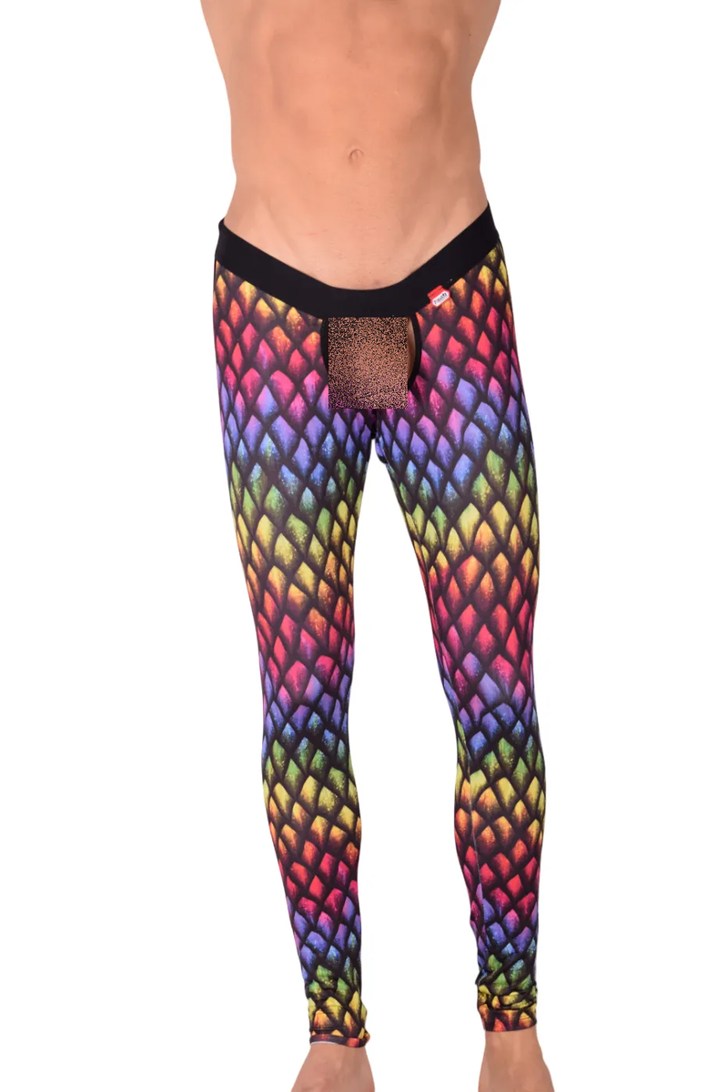 PIKANTE Pants  Rainbow Athletic Super Stretch Open Front & Back 0828 1