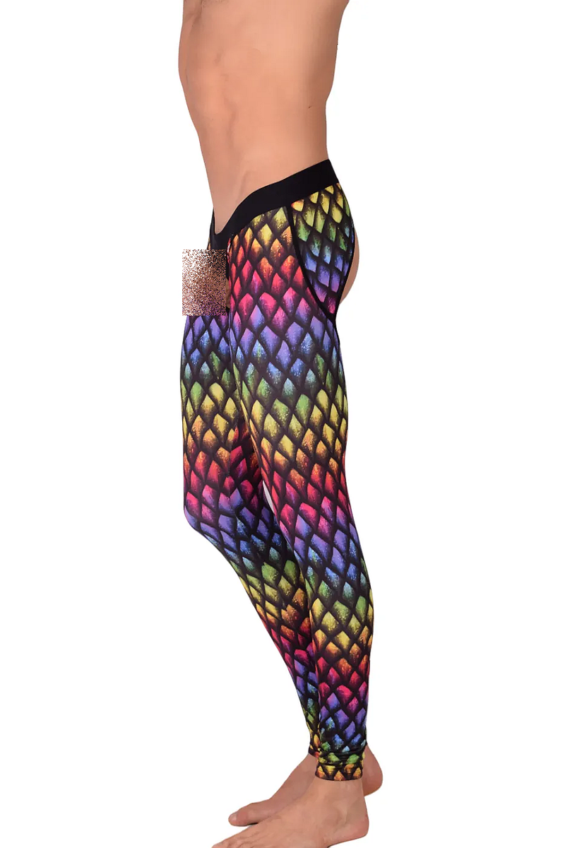 PIKANTE Pants  Rainbow Athletic Super Stretch Open Front & Back 0828 1