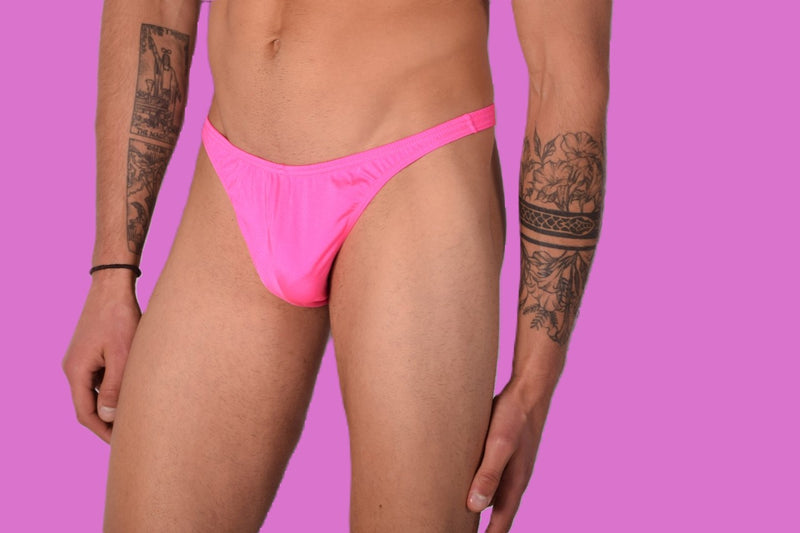 S/M SMU Mens Underwear Thong Pink 33326 MX11