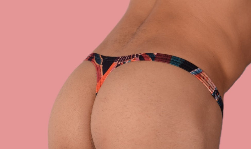 S/M SMU Mens Underwear Thong Multi Color 33327 MX11