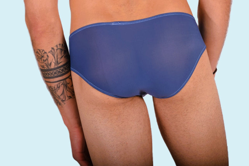 SMU Mini Sheer Briefs Navy 33371 MX11
