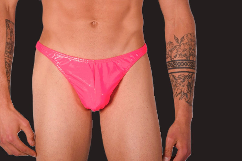 XS/S SMU Mens Flashy Coral Thong 33415 MX11